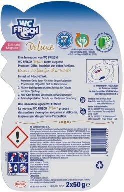 WC FRISCH DeLuxe 3er Pack Delicate Magnolia WC-Reiniger 1x3 Stück WC-Duftspüler 14 WC FRISCH DeLuxe 3er Pack Delicate Magnolia WC-Reiniger 1x3 Stück WC-Duftspüler -Reinigungsmittel Geschäft 30c45a2a 1d43 4454 ba2b 51c1240e7e8a