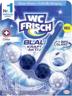 WC FRISCH Kraft Aktiv 4er Pack Blauspüler Chlor WC-Reiniger 4x1 Stück Farbspüler -Reinigungsmittel Geschäft 466eaaba 9d65 4c9f bdb4 45a53085e2c8 8