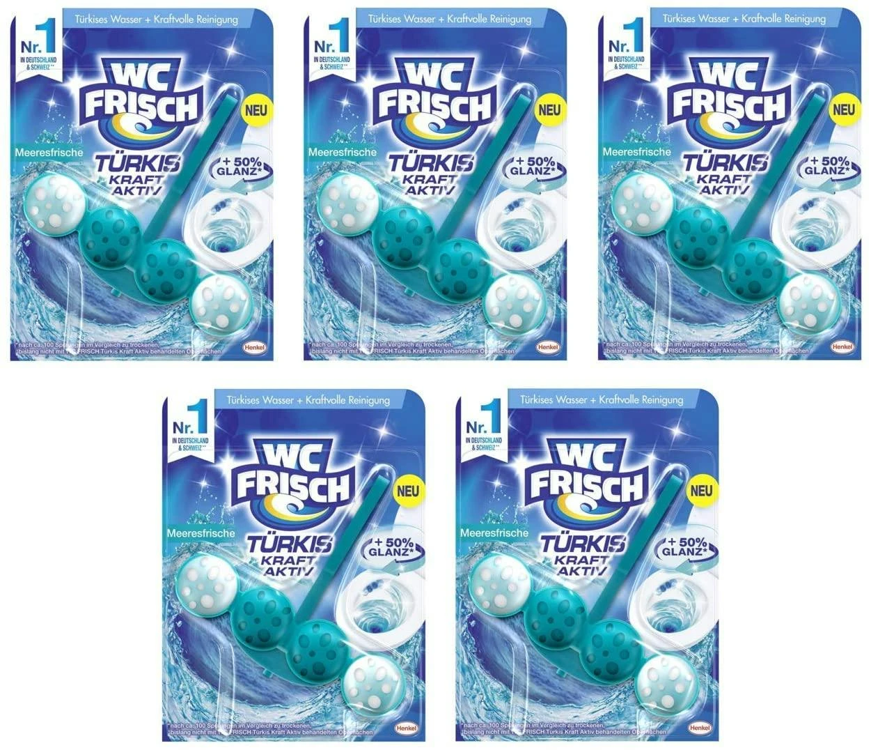 WC FRISCH Kraft Aktiv Violettspüler Magnolie 5x50g WC Reiniger Reinigung 6 WC FRISCH Kraft Aktiv Violettspüler Magnolie 5x50g WC Reiniger Reinigung – Bild 4