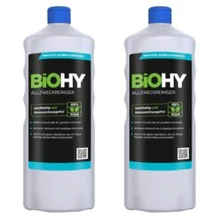 BiOHY Allzweckreiniger Konzentrat (2x1l Flasche) | Schonender Profi - Universalreiniger Für Haushalt Und Auto | Vollständig Biologisch Abbaubar