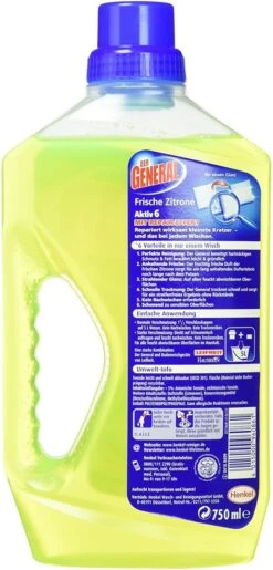 Der General Universal Frische Zitrone Allzweckreiniger 750 Ml Reiniger 14 Der General Universal Frische Zitrone Allzweckreiniger 750 Ml Reiniger -Reinigungsmittel Geschäft 56ff2b68 7a3b 4d82 a7b9 66b8892dd193