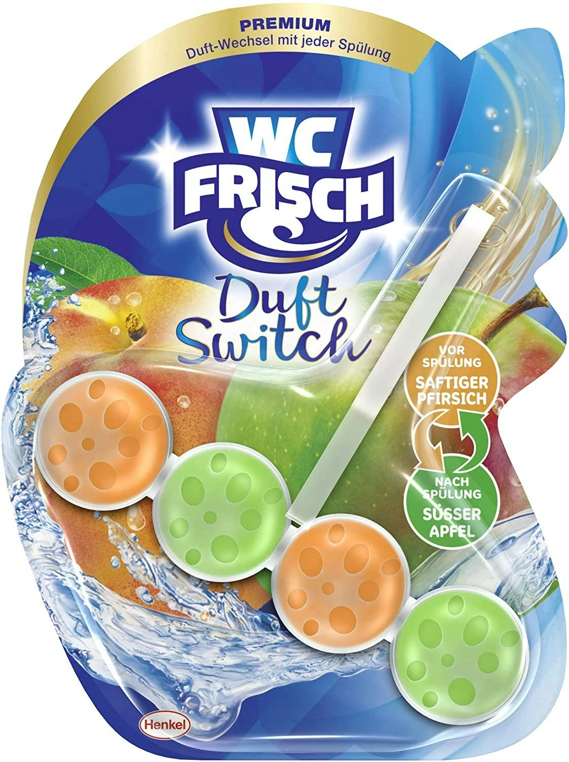 WC Frisch Duft Switch Grüner Apfel Und Wasserlilie 50g WC-Reiniger Duftspüler 6 WC Frisch Duft Switch Grüner Apfel Und Wasserlilie 50g WC-Reiniger Duftspüler – Bild 4