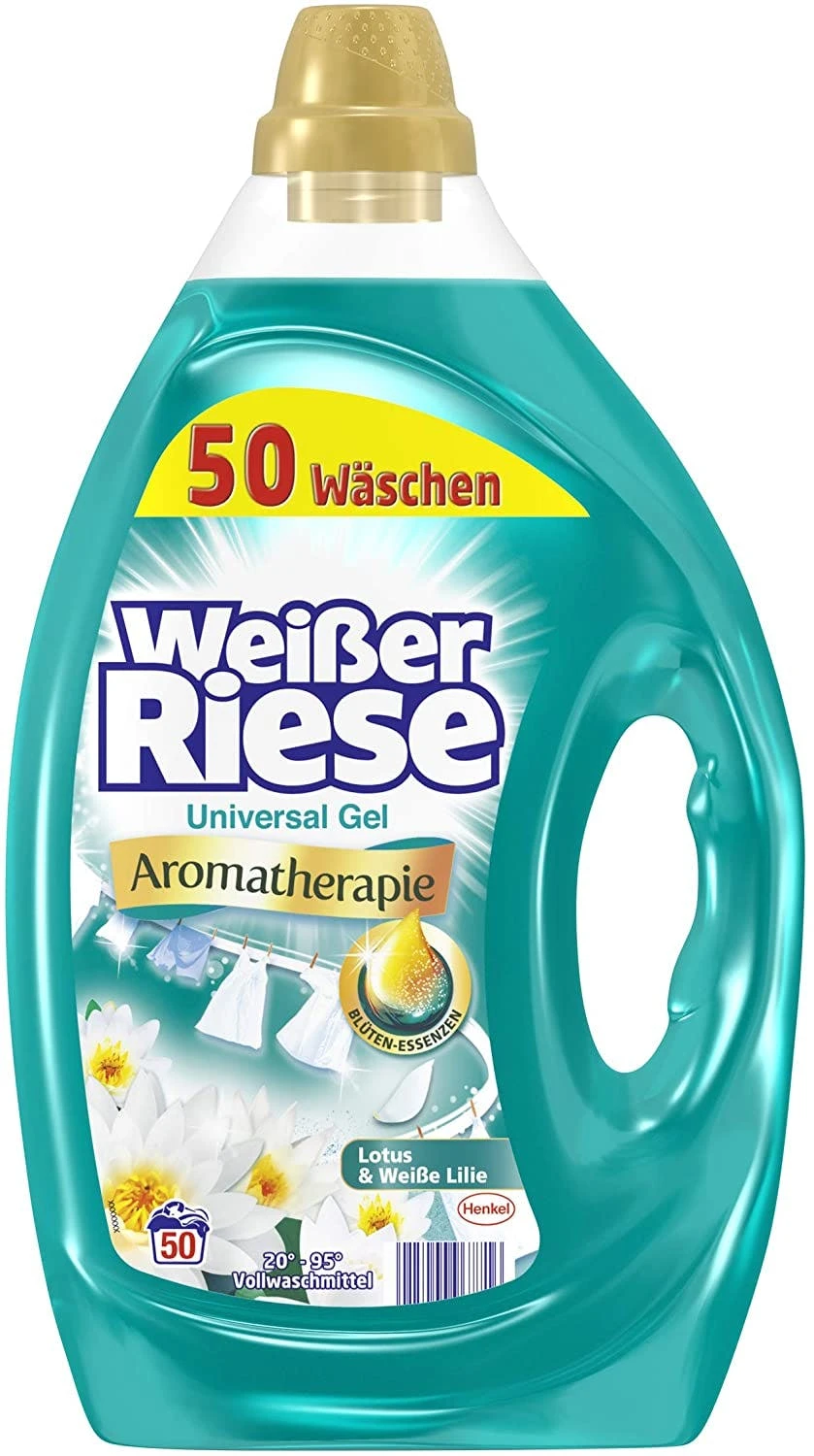Weißer Riese Gel Flüssigwaschmittel 50 Waschladungen Waschmittel Waschen