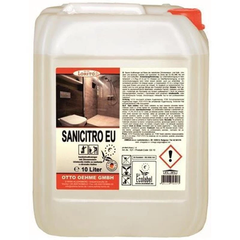 Sanitärreiniger Sanicitro 521 EU-Ecolabel (Blume) 10 Liter 3 Sanitärreiniger Sanicitro 521 EU-Ecolabel (Blume) 10 Liter