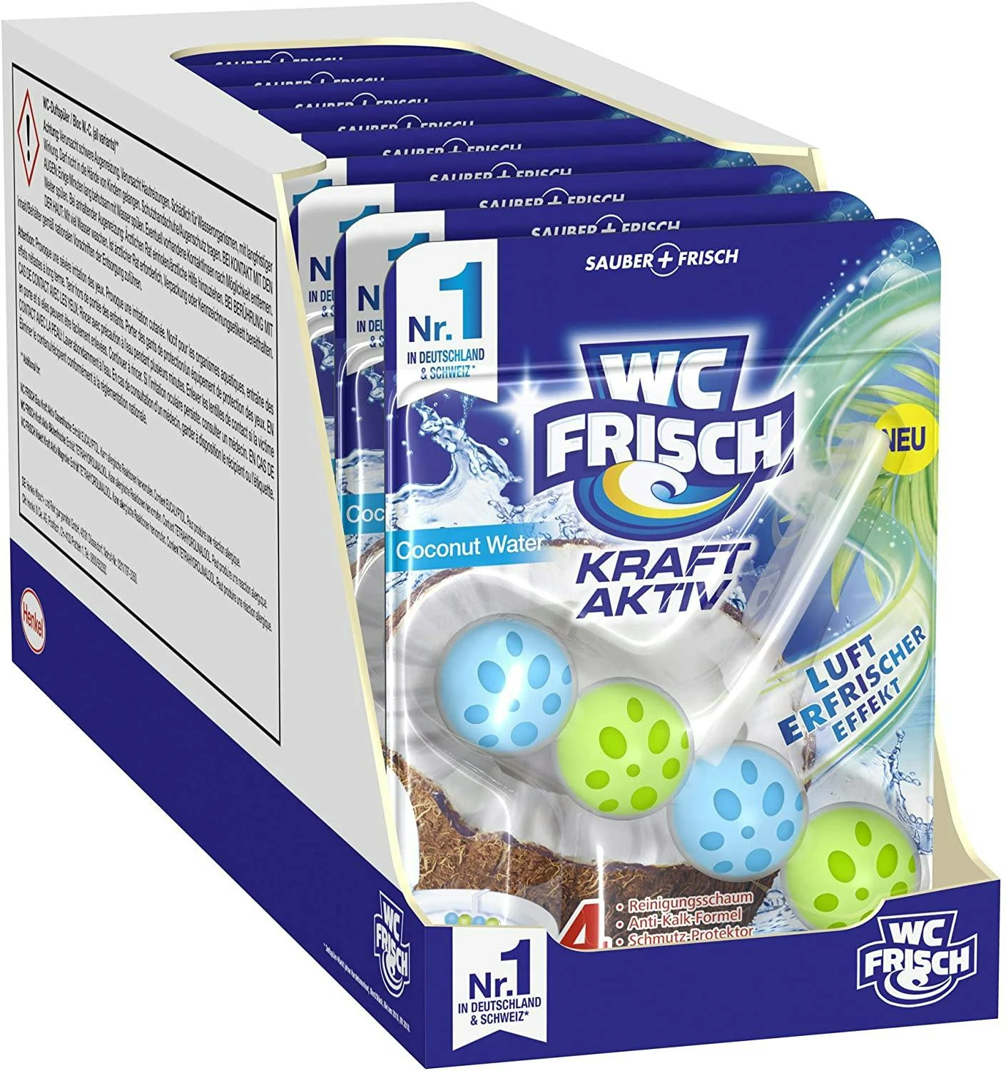 WC-Frisch Kraft Aktiv Duftspüler Coconut Water 10x50g WC Reiniger Reinigung 3 WC-Frisch Kraft Aktiv Duftspüler Coconut Water 10x50g WC Reiniger Reinigung
