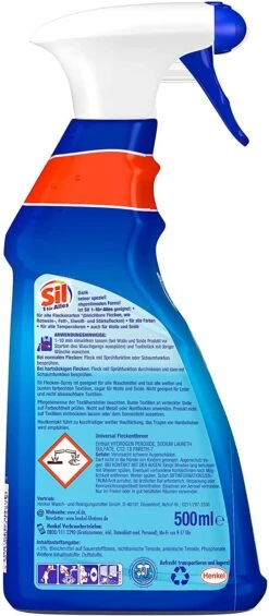Sil 1 Für Alles Fleckenspray Fleckentferner Reiniger 500 Ml Reinigungsmittel 7 Sil 1 Für Alles Fleckenspray Fleckentferner Reiniger 500 Ml Reinigungsmittel -Reinigungsmittel Geschäft 77c508ae 917e 49f6 bfe6 99c8732630eb