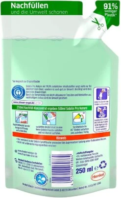 Sidolin Pro Nature PH-neutraler Glasreiniger Reinigung 250 Ml Nachfüllpack 12 Sidolin Pro Nature PH-neutraler Glasreiniger Reinigung 250 Ml Nachfüllpack -Reinigungsmittel Geschäft 7d52a90d f957 431f a24e f710e5ce8a6f 1