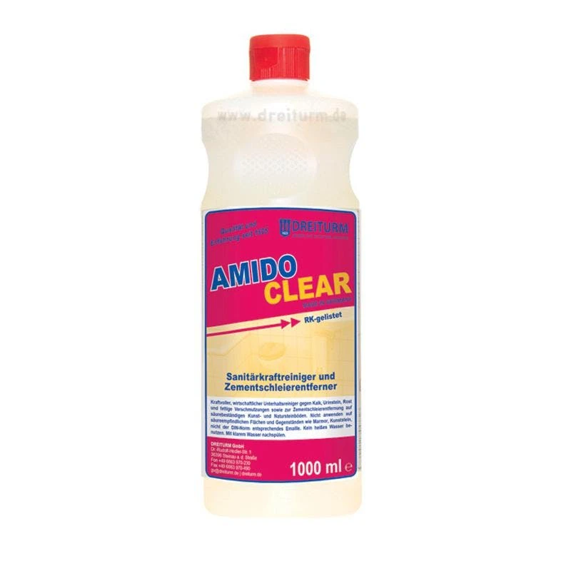 Dreiturm AMIDOCLEAR Sanitär-Kraftreiniger 1 L Flasche 3 Dreiturm AMIDOCLEAR Sanitär-Kraftreiniger 1 L Flasche