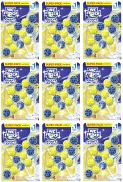 WC-Frisch Kraft Aktiv Duftspüler Lemon 9x150g WC-Reiniger Toilettenreiniger