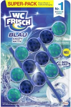 WC FRISCH Kraft Aktiv Blauspüler Ozeanfrische 5x150g WC Reiniger Reinigung -Reinigungsmittel Geschäft 8f2b289b 25e1 4e86 aea9 732753111a48