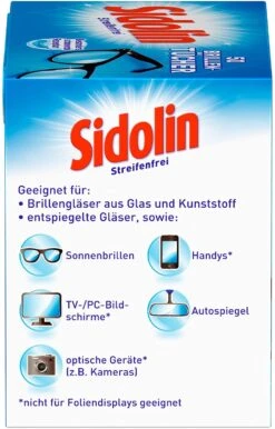 Sidolin Brillen Putztücher 50 Stück Reinigungstücher Brillenputztücher Reiniger -Reinigungsmittel Geschäft 93951b7c db0b 4d87 a837 5e51ee5f2108