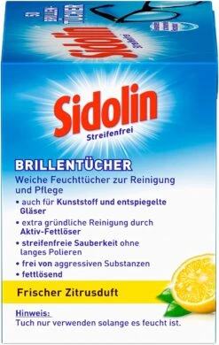 Sidolin Brillen Putztücher 50 Stück Reinigungstücher Brillenputztücher Reiniger -Reinigungsmittel Geschäft 9539c75e 1afc 42c3 a09a a1df10248246