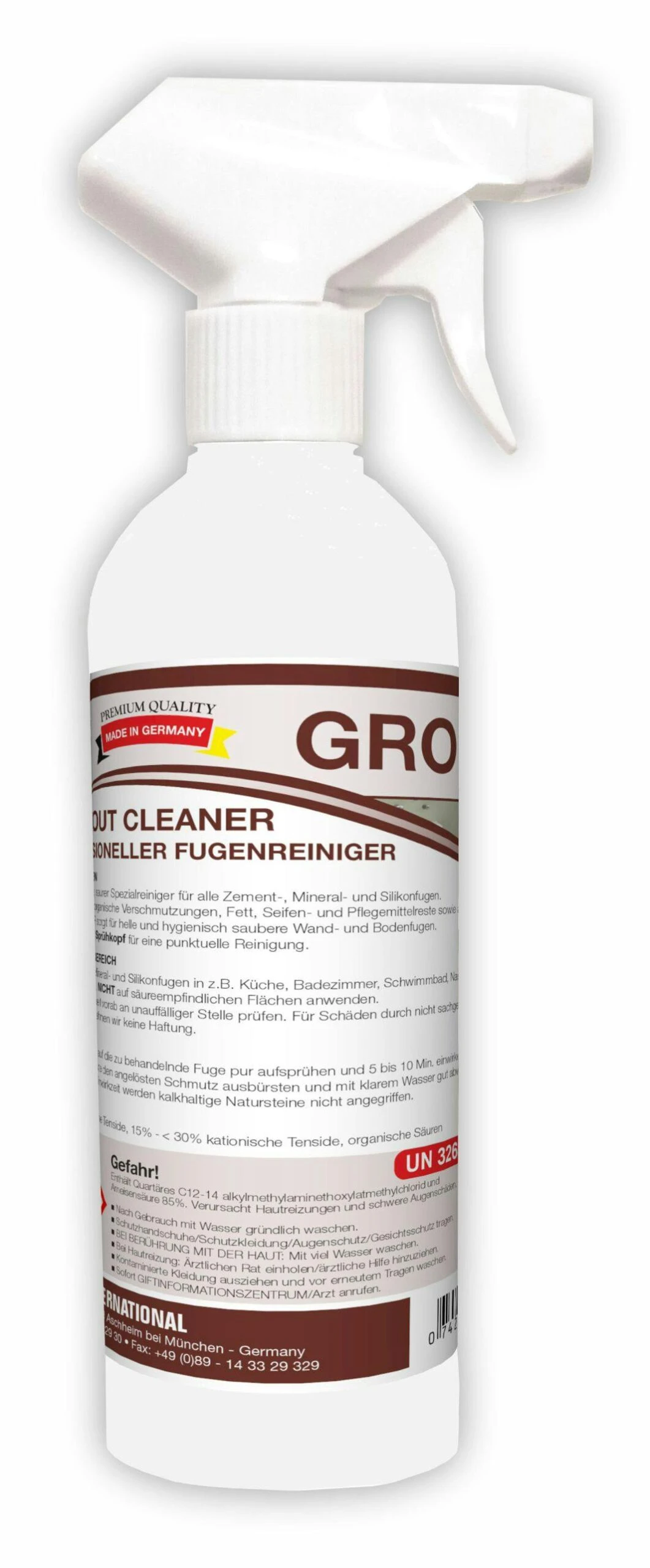 Arvox Pro Fugen + Fliesen Spezialreiniger - Fugenreiniger Bad Fliesen - Sanitärreiniger - Grout Cleaner - Reiniger - 2x2,5L Set 8 Arvox Pro Fugen + Fliesen Spezialreiniger - Fugenreiniger Bad Fliesen - Sanitärreiniger - Grout Cleaner - Reiniger - 2x2,5L Set – Bild 6