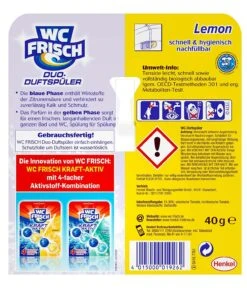 WC FRISCH Duo-Duftspüler Lemon WC Reiniger & WC-Duftstein 1 Stück Badreiniger -Reinigungsmittel Geschäft bd7eae40 5e29 4ef8 94e2 6d7e46270994