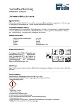 Perladin Premium WaschCreme Konzentrat 1L Eimer Universalreiniger Werkstatt Reiniger Hobby Haushalt -Reinigungsmittel Geschäft c57495f0 d058 43a2 beb6 9dd2dee7259a