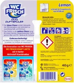 WC FRISCH Duo-Duftspüler 10er Pack Lemon WC Reiniger & WC-Duftstein 10x1 Stück -Reinigungsmittel Geschäft c6218100 fc0c 4b6d bb39 a29e52b28d31