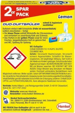 WC FRISCH Duo Lemon 2er Pack WC-Reiniger WC-Duftstein 2x 2 Stück Nachfüllpack -Reinigungsmittel Geschäft d633ed98 4d4f 4b77 b5ab 9e0faf89729f
