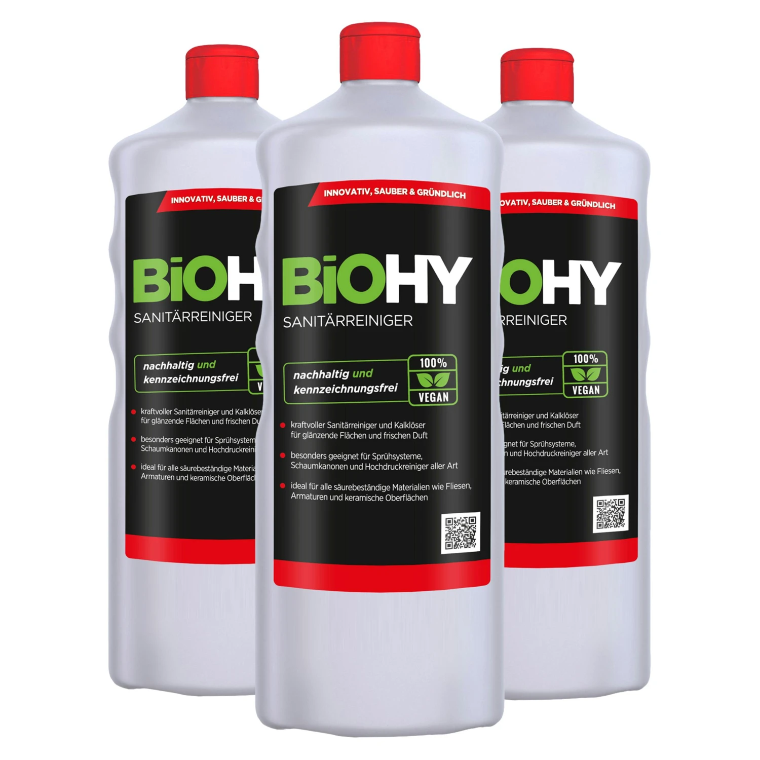 BiOHY Sanitärreiniger (9x1l Flasche) | Kalkzersetzendes Konzentrat Für Den Sanitärbereich | Badreiniger Mit Angenehme & Frischen Duft | EXTRA STARK 7 BiOHY Sanitärreiniger (9x1l Flasche) | Kalkzersetzendes Konzentrat Für Den Sanitärbereich | Badreiniger Mit Angenehme & Frischen Duft | EXTRA STARK – Bild 5
