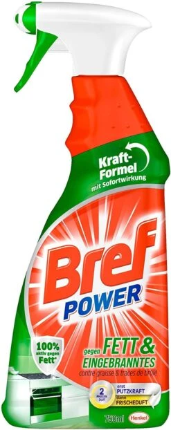 Bref Power Fett Eingebranntes Fettlöser Küchen Reiniger 2x750 Ml Sprühflasche -Reinigungsmittel Geschäft dd1032c7 b932 417b 83af d26fcd8b536b