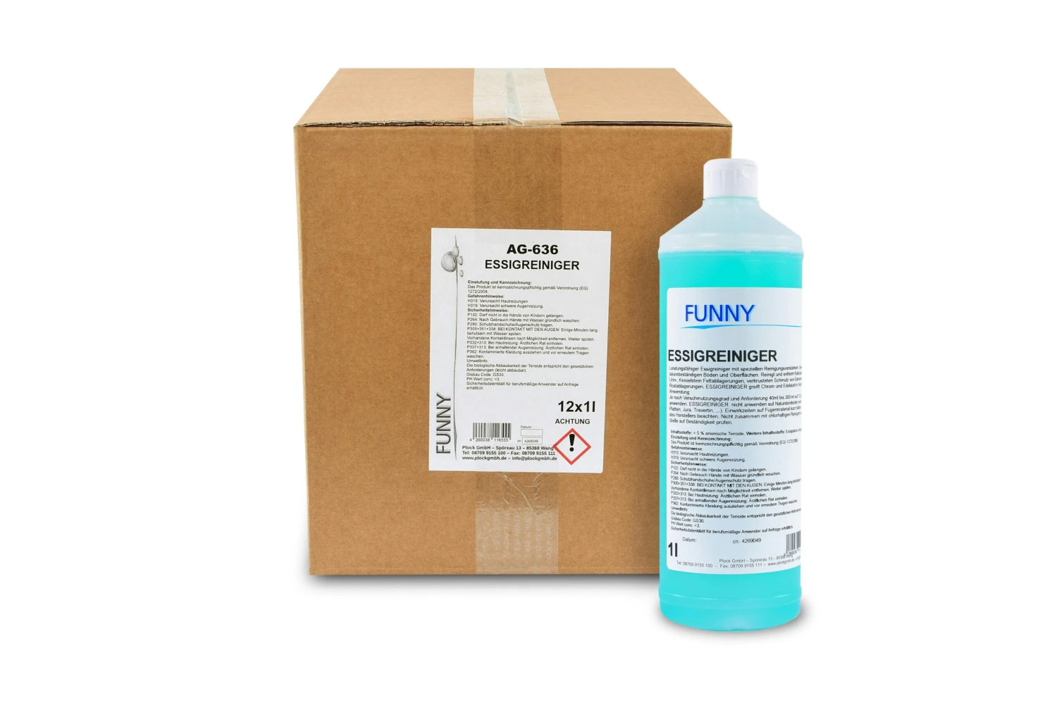 Funny Essigreiniger | Phosphatfrei | 12 X 1 Liter Flaschen 8 Funny Essigreiniger | Phosphatfrei | 12 X 1 Liter Flaschen – Bild 6