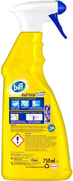 Biff Bad Total Zitrus Badreiniger 750ml Sprühflasche Reiniger Reinigungsmittel -Reinigungsmittel Geschäft eef71411 3f6d 4835 a0c5 6260b58b353d